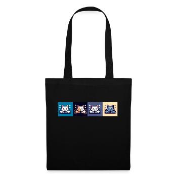 Cat attack - Tote Bag - black - Front