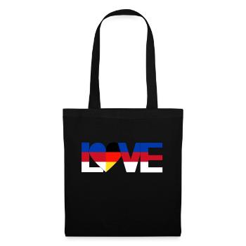 love Sorbes Lusace, Haute-Lusace, Allemagne Home - Sac en tissu - noir - Devant