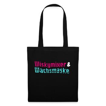 Wiskymixer & Wachsmaske - Stoffbeutel - Schwarz - Vorne