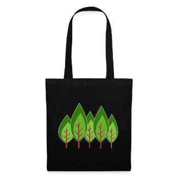 Trees Minimalist, - Tote Bag - black - Front