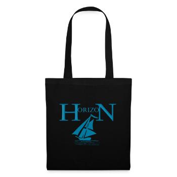 Boat and horizon - Tote Bag - black - Front