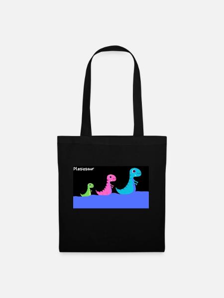 Plesiosaure - Sac en tissu - noir
