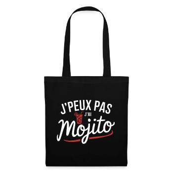 Ich kann keinen Mojito haben - Stoffbeutel - Schwarz - Vorne