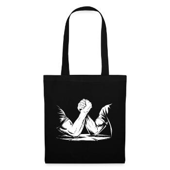 Bras de fer - Sac en tissu - noir - Devant