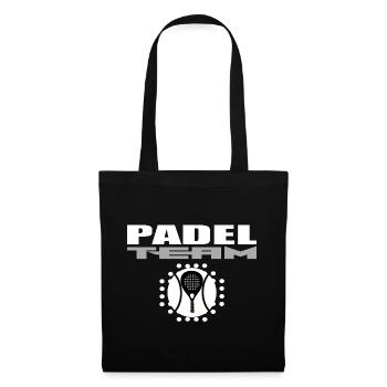 Padel Racket Design with Modern Style - Tote Bag - black - Front