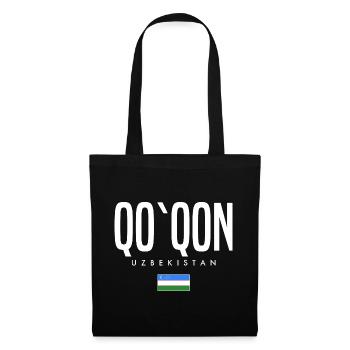 Qo'qon Usbekistan - Stoffbeutel - Schwarz - Vorne