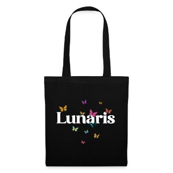 Beautiful girl's name LUNARIS with butterflies - Tote Bag - black - Front