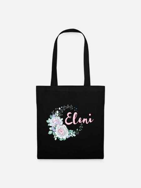 Für Eleni - Stoffbeutel - Schwarz