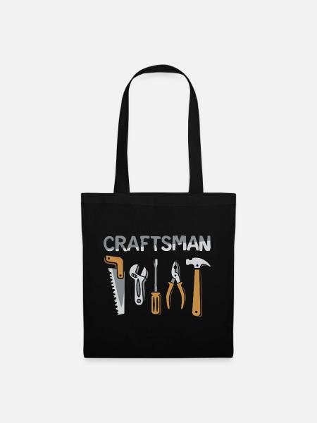 Craftsman Werkzeuge Handwerker Design - Stoffbeutel - Schwarz