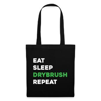 Eat Sleep Drybrush Repeat - Scale Model Builder - Tote Bag - black - Front