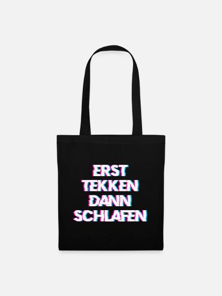 Hardtekk Tekk - Stoffbeutel - Schwarz