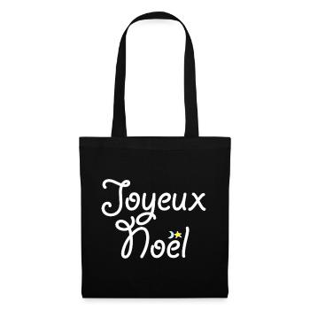 Joyeux Noël - Sac en tissu - noir - Devant