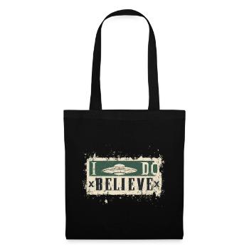 Je crois aux OVNI - Sac en tissu - noir - Devant