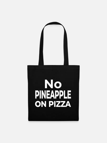Pizza - Stoffbeutel - Schwarz
