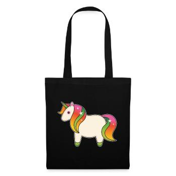 Rainbow Unicorn - Tote Bag - black - Front