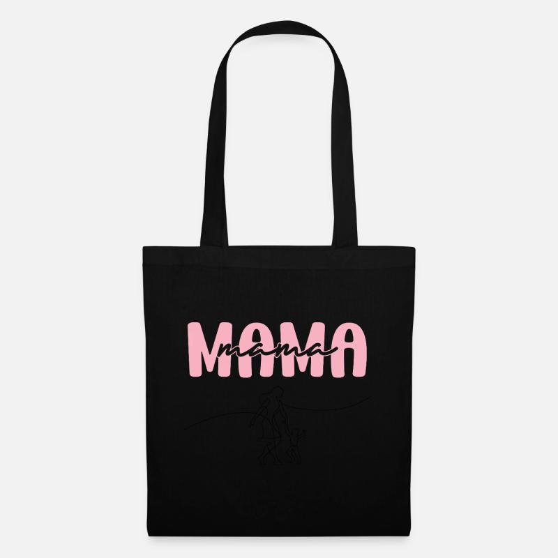 Mama Pink Lettering - Tote Bag - black