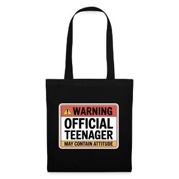 Official Teenager - Stoffbeutel - Schwarz - Vorne