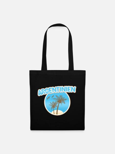 Argentinien als Strand - Stoffbeutel - Schwarz