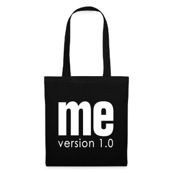 me version 1 - Stoffbeutel - Schwarz - Vorne