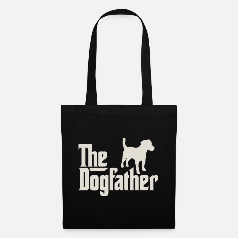 The Dogfather - Parson Jack Russell Terrier - Stoffbeutel - Schwarz