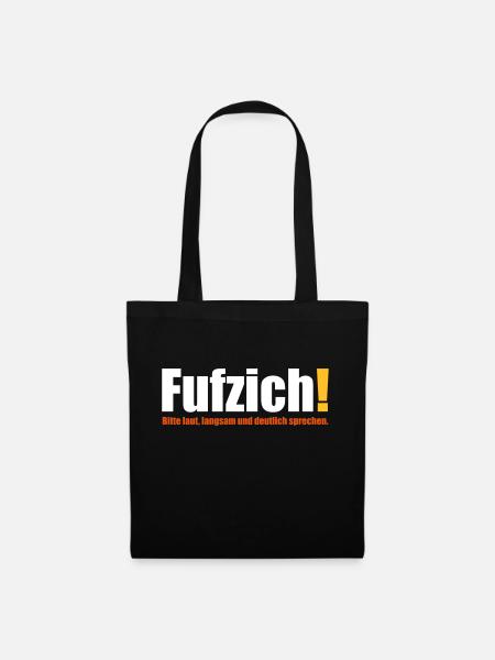 fufzisch 50 Jahre Geburtstag deutlich sprechen - Stoffbeutel - Schwarz