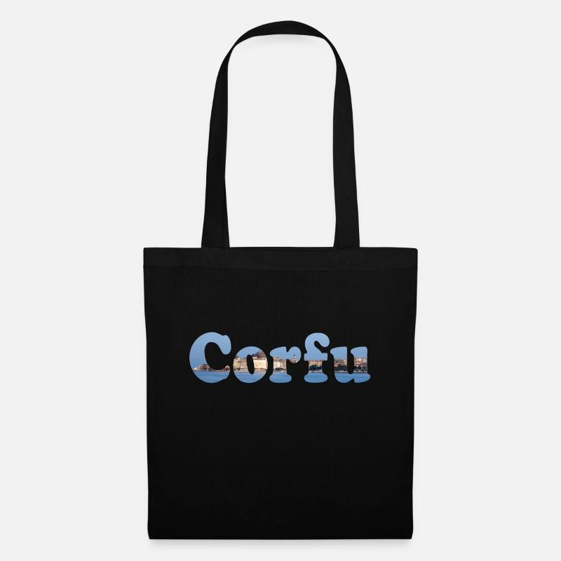 Corfu Corfou - Sac en tissu - noir