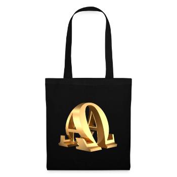 Alpha and Omega Symbol - Beginning and End - Tote Bag - black - Front