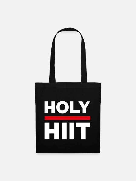 Holy HIIT - Stoffbeutel - Schwarz
