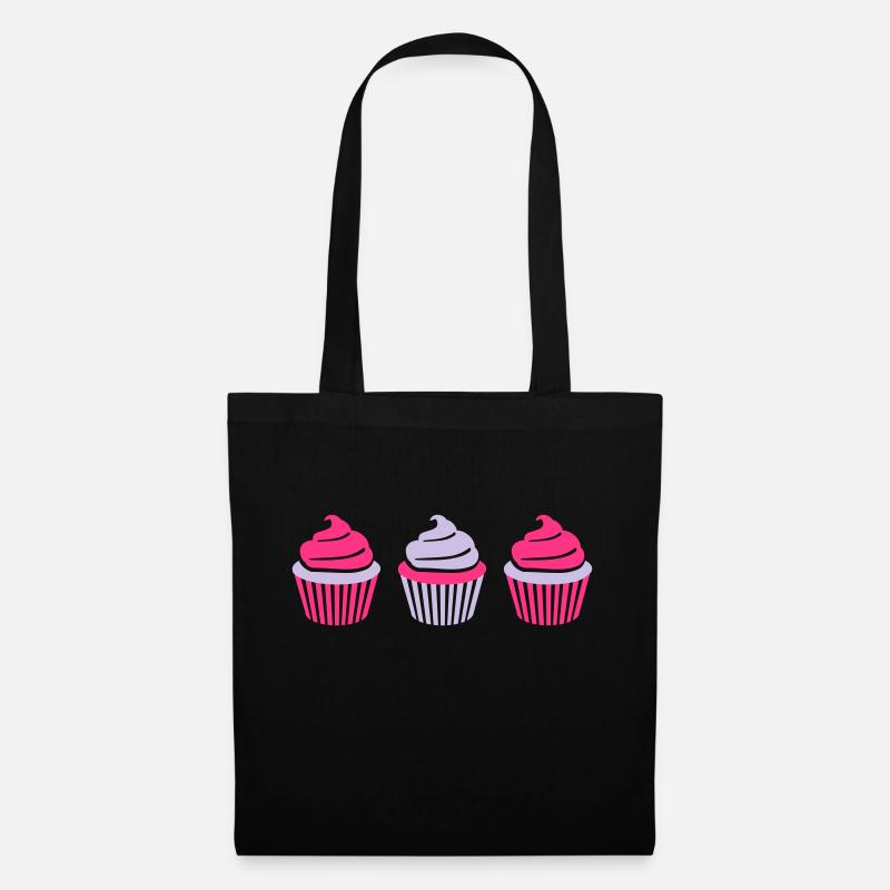 Cupcake - Stoffbeutel - Schwarz