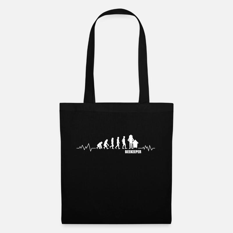 Evolution Beekeeper Beekeeper Cool Great Heartbeat ECG - Tote Bag - black