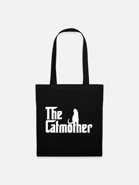 The Catmother Cat Mom Katzen Liebe - Stoffbeutel - Schwarz