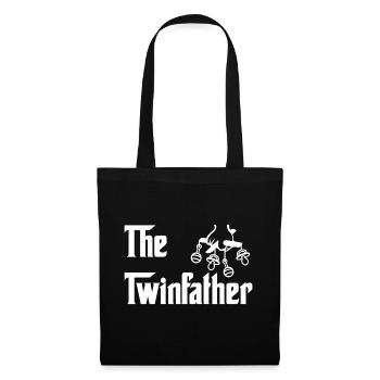 The Twinfather Zwillinge Dad Papa - Stoffbeutel - Schwarz - Vorne
