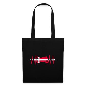 Motorcycle Heartbeat Denmark Motorsport - Tote Bag - black - Front