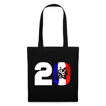 Moto number 20 France Motorcycle Motorsport - Tote Bag - black - Front