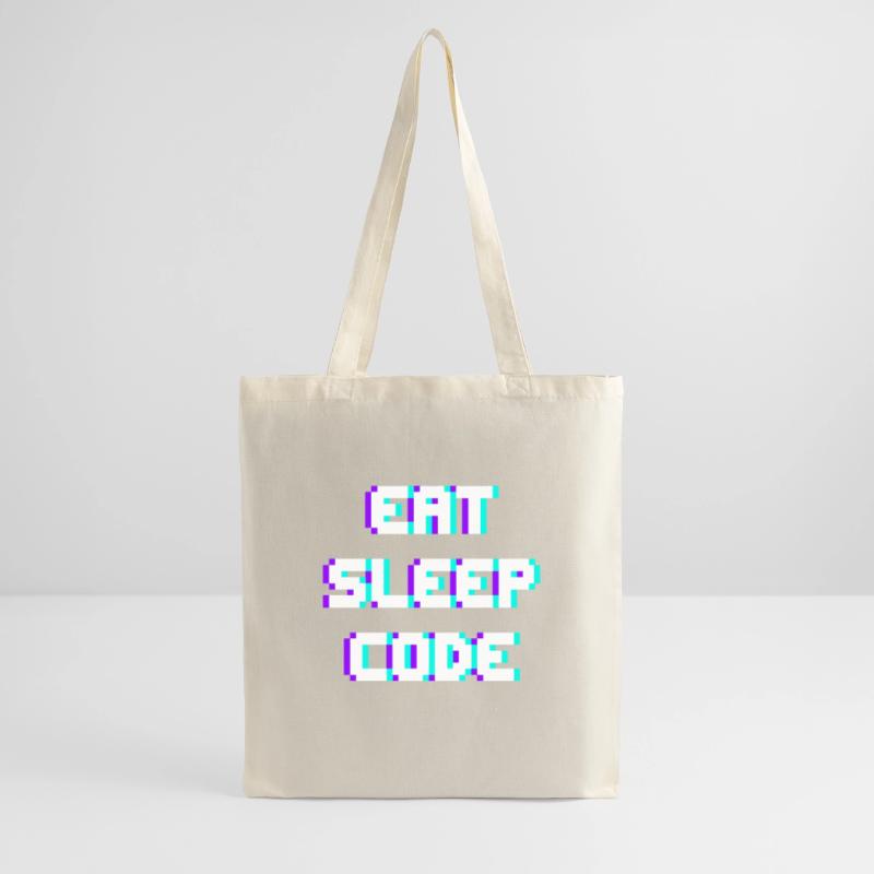 EAT SLEEP CODE Programmierer Coder Motto Stoffbeutel