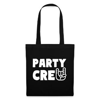 PARTY CREW Feiern - Stoffbeutel - Schwarz - Vorne