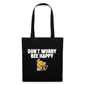 Don't Worry Bee Happy 4 - Tote Bag - black - Front
