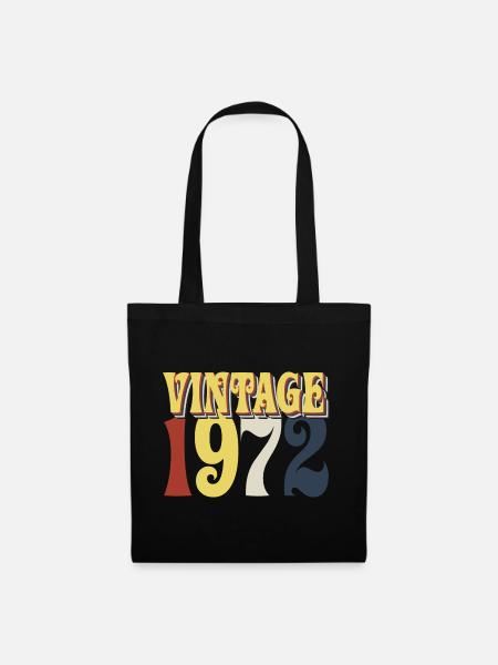 Vintage 1972 - Stoffbeutel - Schwarz