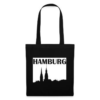 Hambourg - Sac en tissu - noir - Devant
