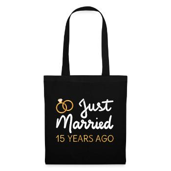 Just Married 15 Years Ago IV - Tote Bag - black - Front