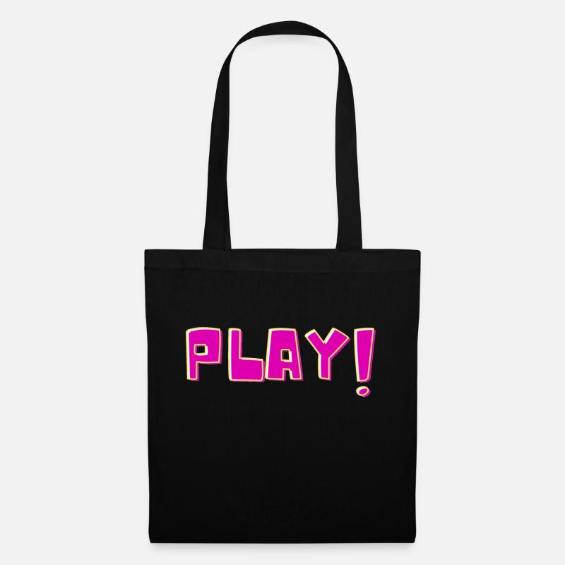 Play - Stoffbeutel - Schwarz