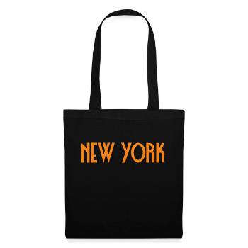 New York - Sac en tissu - noir - Devant