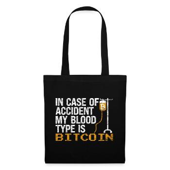 Bitcoin BTC Crypto Blockchain Coin Exchange Coin - Tote Bag - black - Front