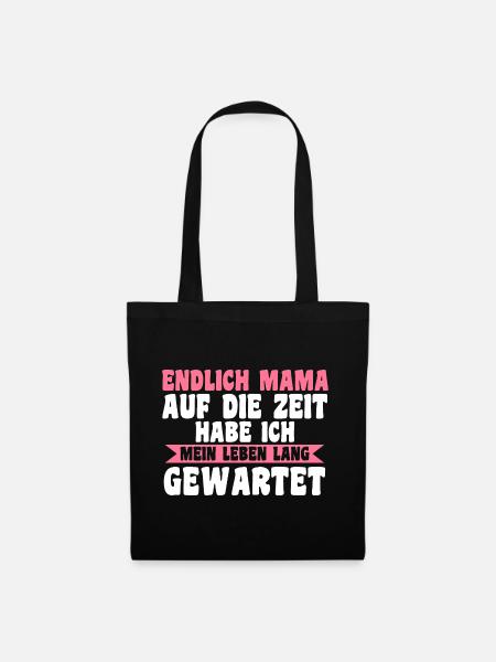Mutter Mama - Stoffbeutel - Schwarz