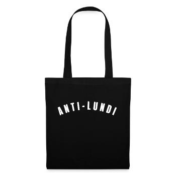 anti lundi - Sac en tissu - noir - Devant