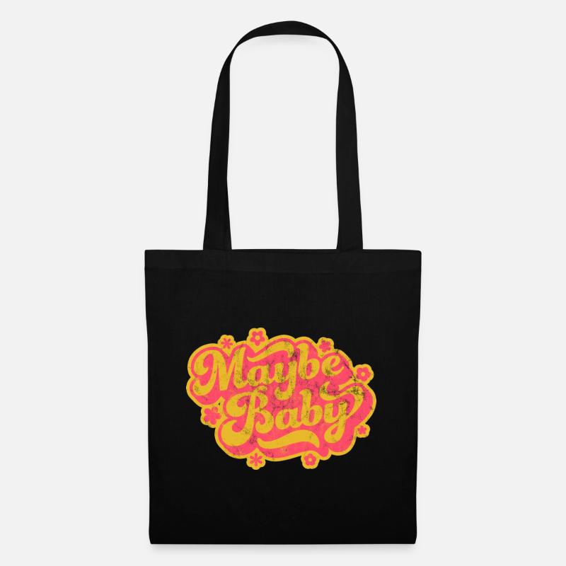 MAYBE BABY 70s STYLE - Stoffbeutel - Schwarz