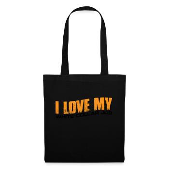 I Love My White Collar Job 4 - Stoffbeutel - Schwarz - Vorne