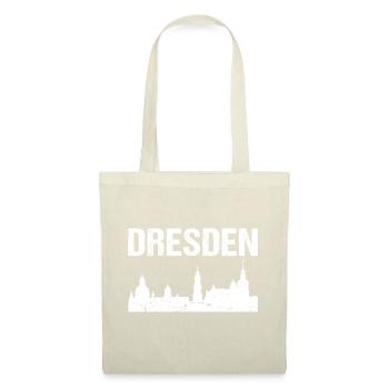 Dresden Skyline Stadt Dresden - Stoffbeutel - Natur - Vorne