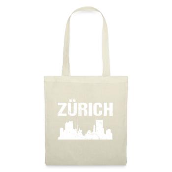 Zürich Skyline Stadt - Stoffbeutel - Natur - Vorne