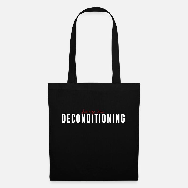 keep on DECONDITIONING - Human Design - Stoffbeutel - Schwarz